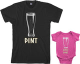 Pint and Half Pint Daddy and Me T-Shirt Set