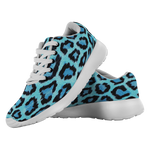 Blue Leopard Running Shoes, Unisex