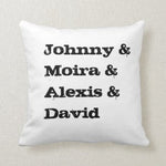 Personalized Name List Pillow