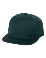 Custom Wool Snapback Hat, Green Undervisor