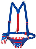 Patriotic Fanny Pack with Cape and Suspenders