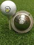 beer mug golf ball mark