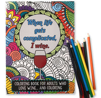 Wine Lovers Adult Coloring Book